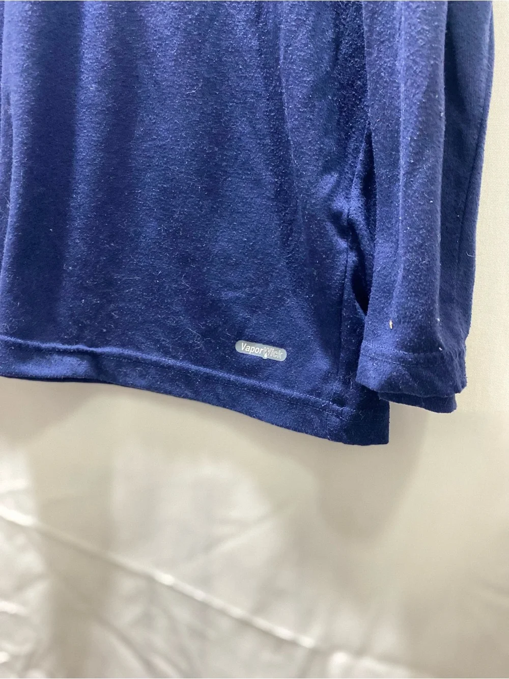 The North Face VaporWick Men's 2XL Blue Long Sleeve Crew Neck Tee Logo